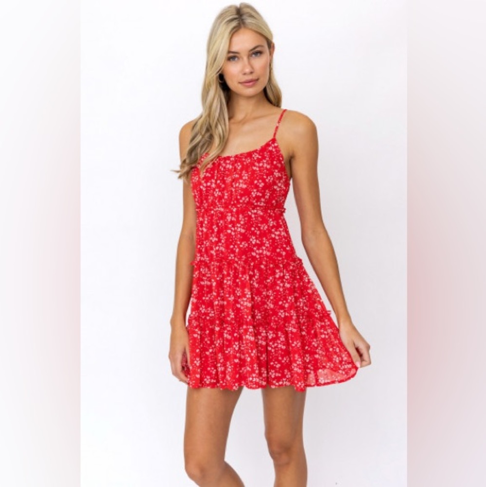 Cheetah Print Ruffle Dress